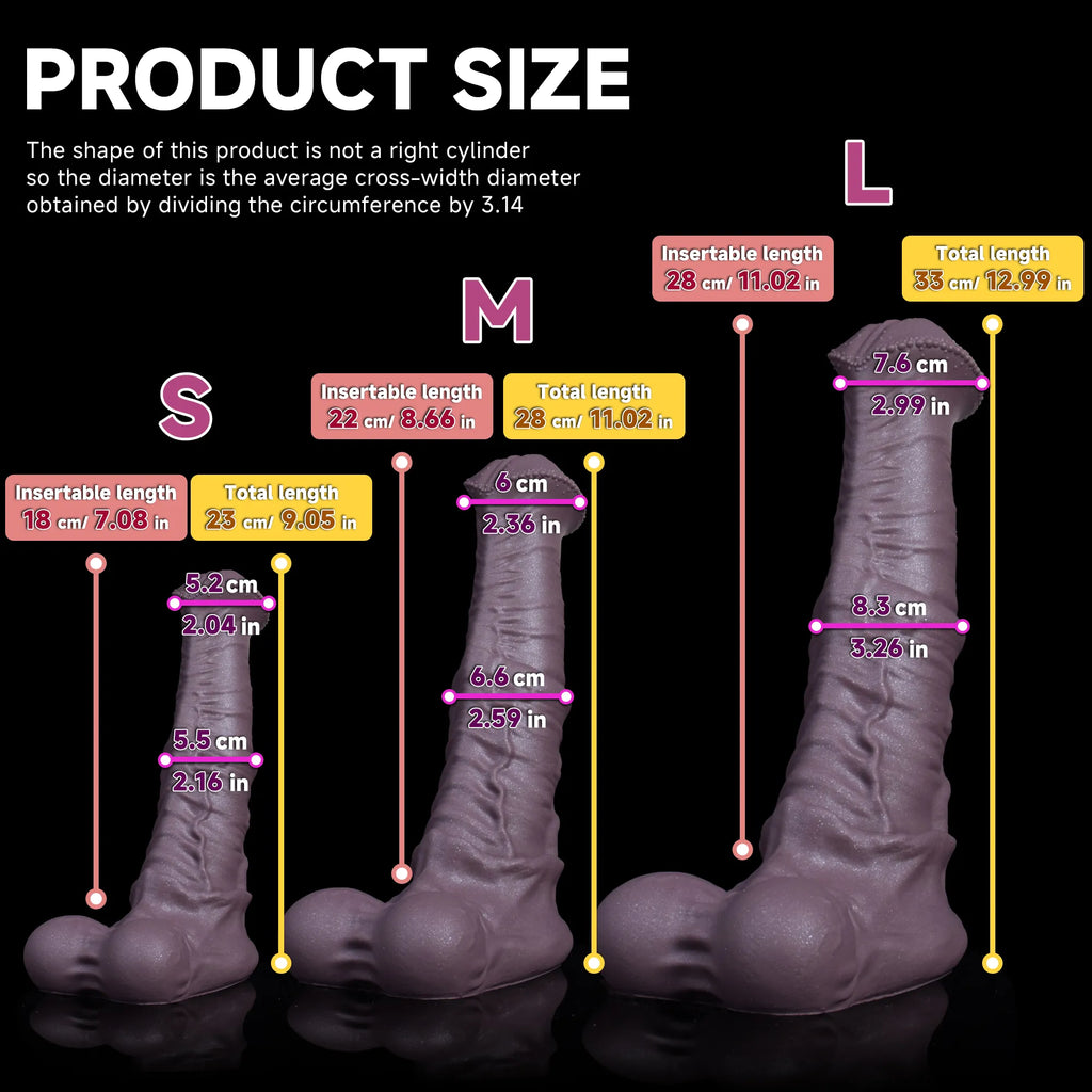 Realistic Centaur Horse dildo made of safe platinum silicone from Oieffur, featuring detailed horse anatomy and textured surface.
