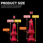 Realistic Firewolf silicone dildo by Oieffur, depicting a wolf and dog design with detailed, lifelike features for adult use.