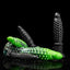 Black "Abyss" spiked dildo by Oieffur, made of platinum silicone, featuring a textured, fantasy-inspired design for adult pleasure.