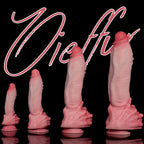 Realistic Hot Surge Fantasy dildo by Oieffur with dual-layer design, featuring detailed texture and lifelike appearance.