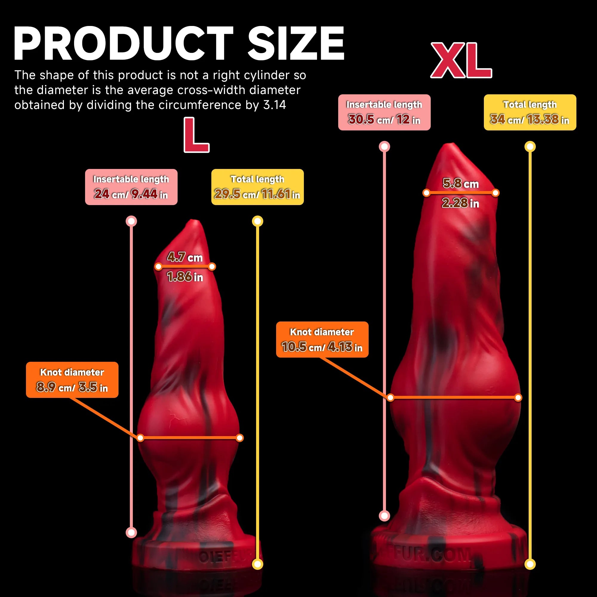Realistic Firewolf wolf and dog silicone dildo by Oieffur, showing detailed wolf and dog features in a lifelike design.