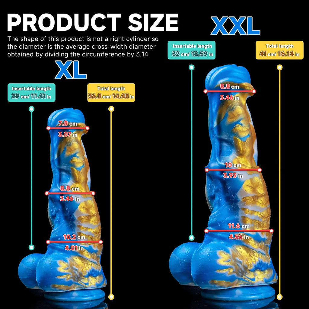 Realistic Horse Spirit Dildo adult toy by Oieffur, showing detailed realistic design and texture for adult pleasure.