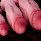 Realistic Sword Demon Giant Dildo by Oieffur with strong suction cup for versatile use and lifelike texture, shown in the image.