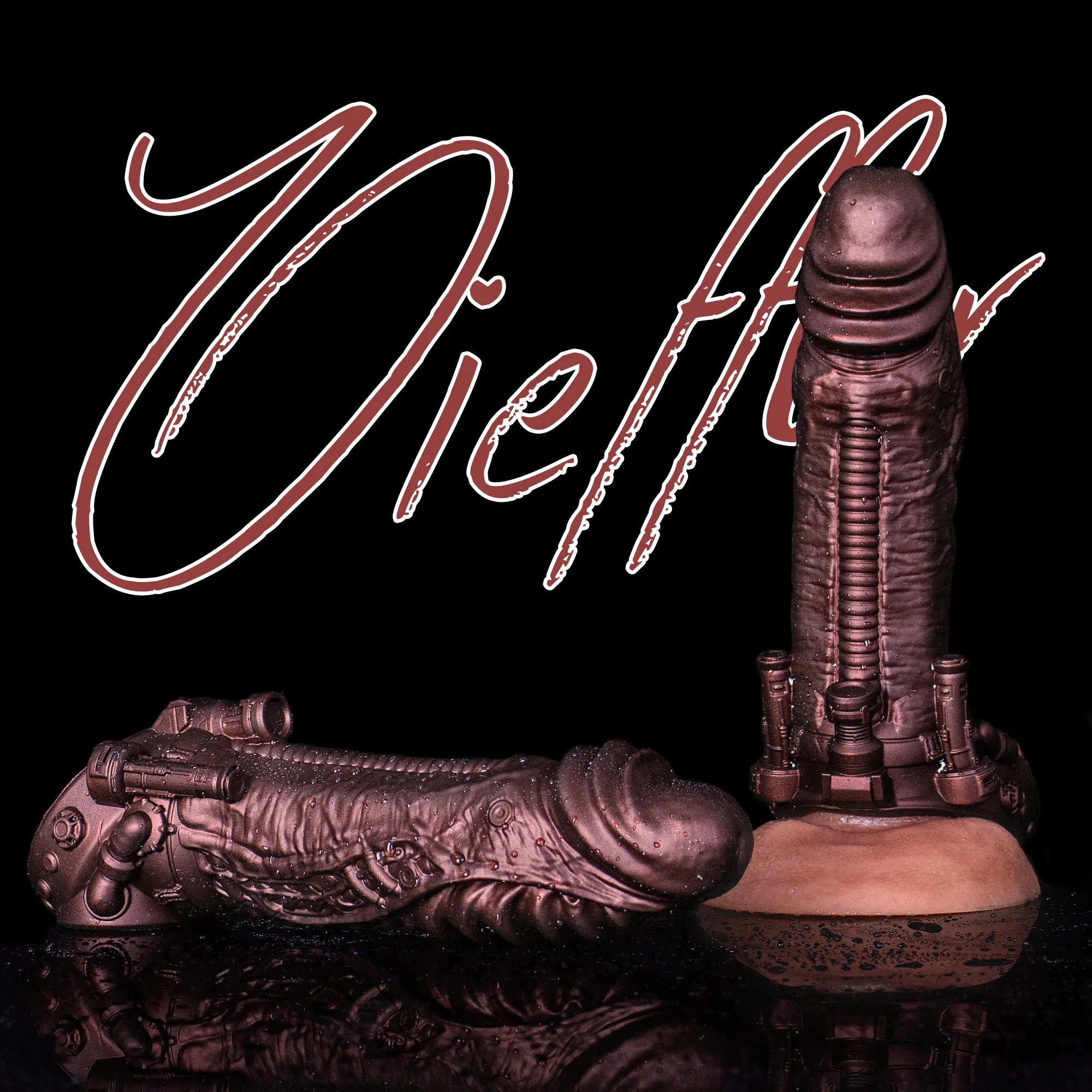 Cyberpunk sheath male extender sleeve by Oieffur, mechanical real feel penis sheath designed for enhanced sensation and fit.