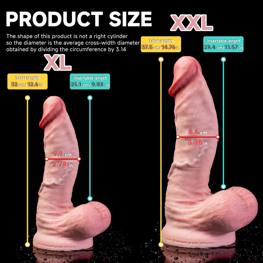 Realistic Vivid Dildo by Oieffur featuring a thick shaft, large head, and gentle curve for a lifelike appearance and feel.