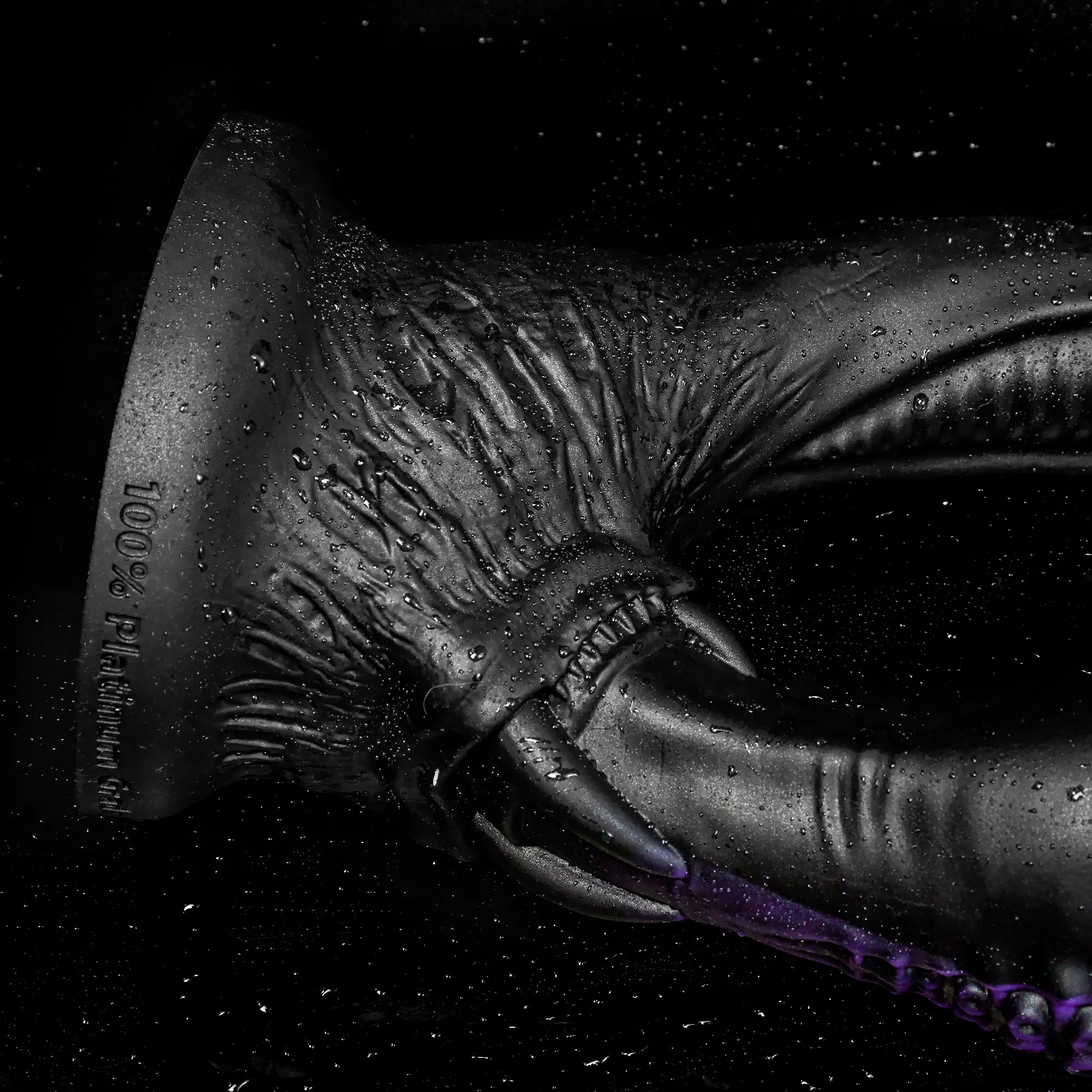Oieffur Twin Fantasy double-ended dildo with alien tentacle design, realistic silicone material, detailed textured surface for intimate pleasure.