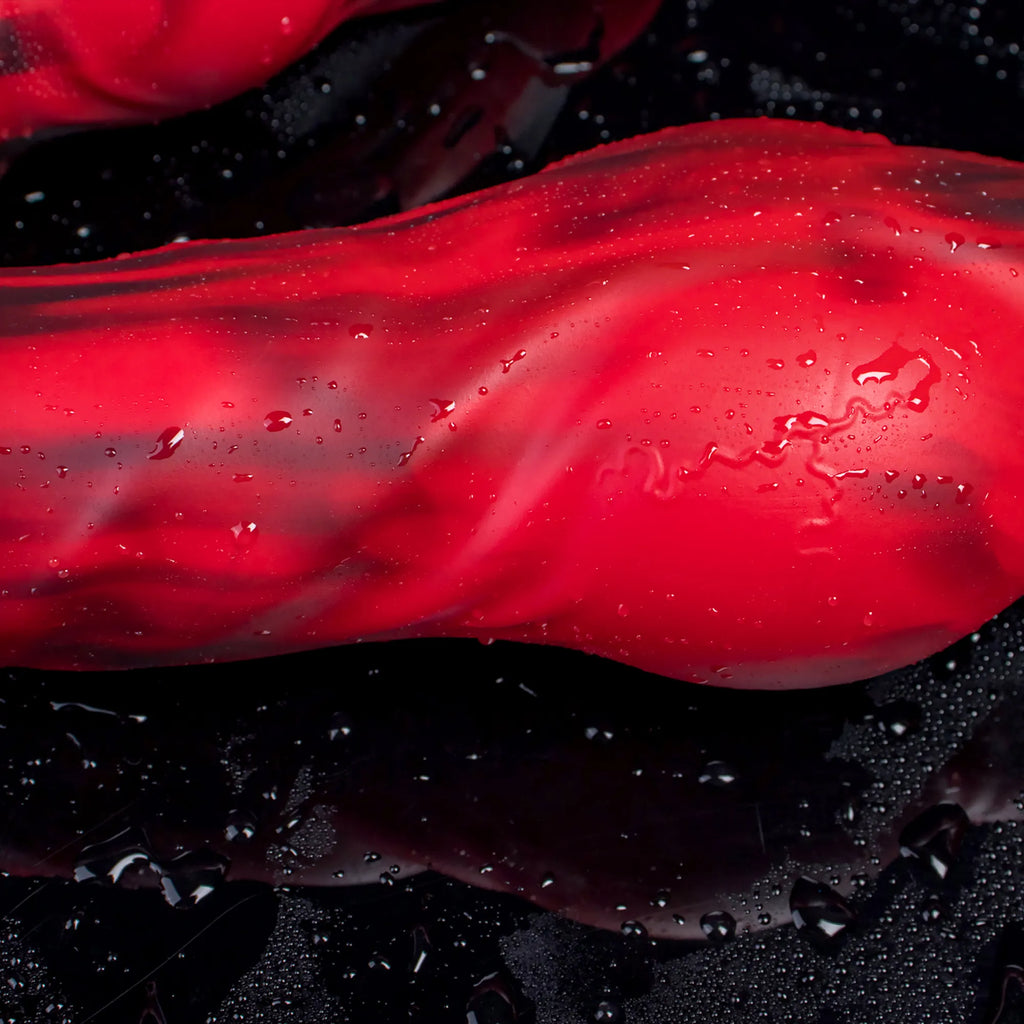 Realistic silicone wolf and dog dildo by Oieffur, featuring detailed animal design and textured surface for adult pleasure use.