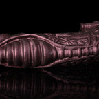 Oieffur Cyberpunk Sheath Male Extender Sleeve with mechanical design, realistic feel, and textured surface for penis enhancement.