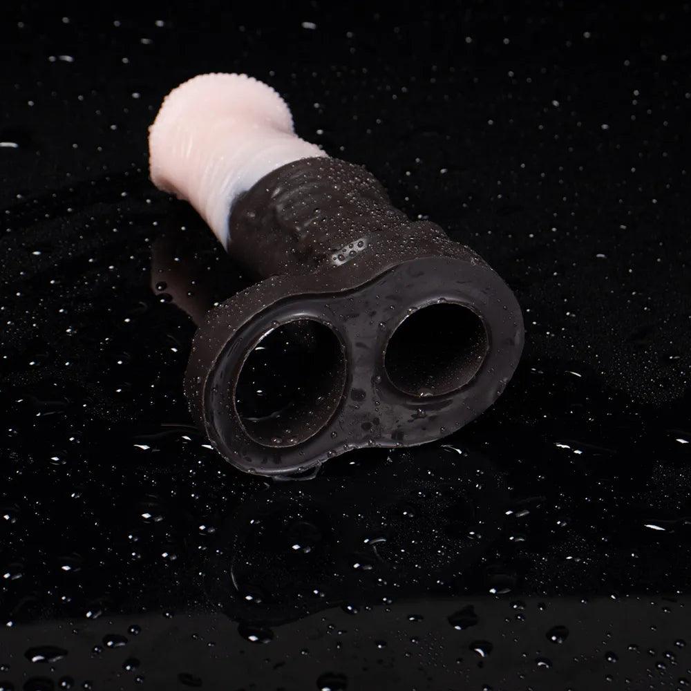 Oieffur silicone penis sheath extender with increased girth and length, designed for enhanced pleasure and fit.