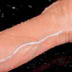 Oieffur Lifelike Sleeve Penis Extender with enhanced length and girth, realistic design, and textured surface for added stimulation.