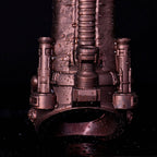 Oieffur Cyberpunk Sheath Male Extender Sleeve with mechanical design, realistic feel, and textured penis sheath for enhanced sensation.