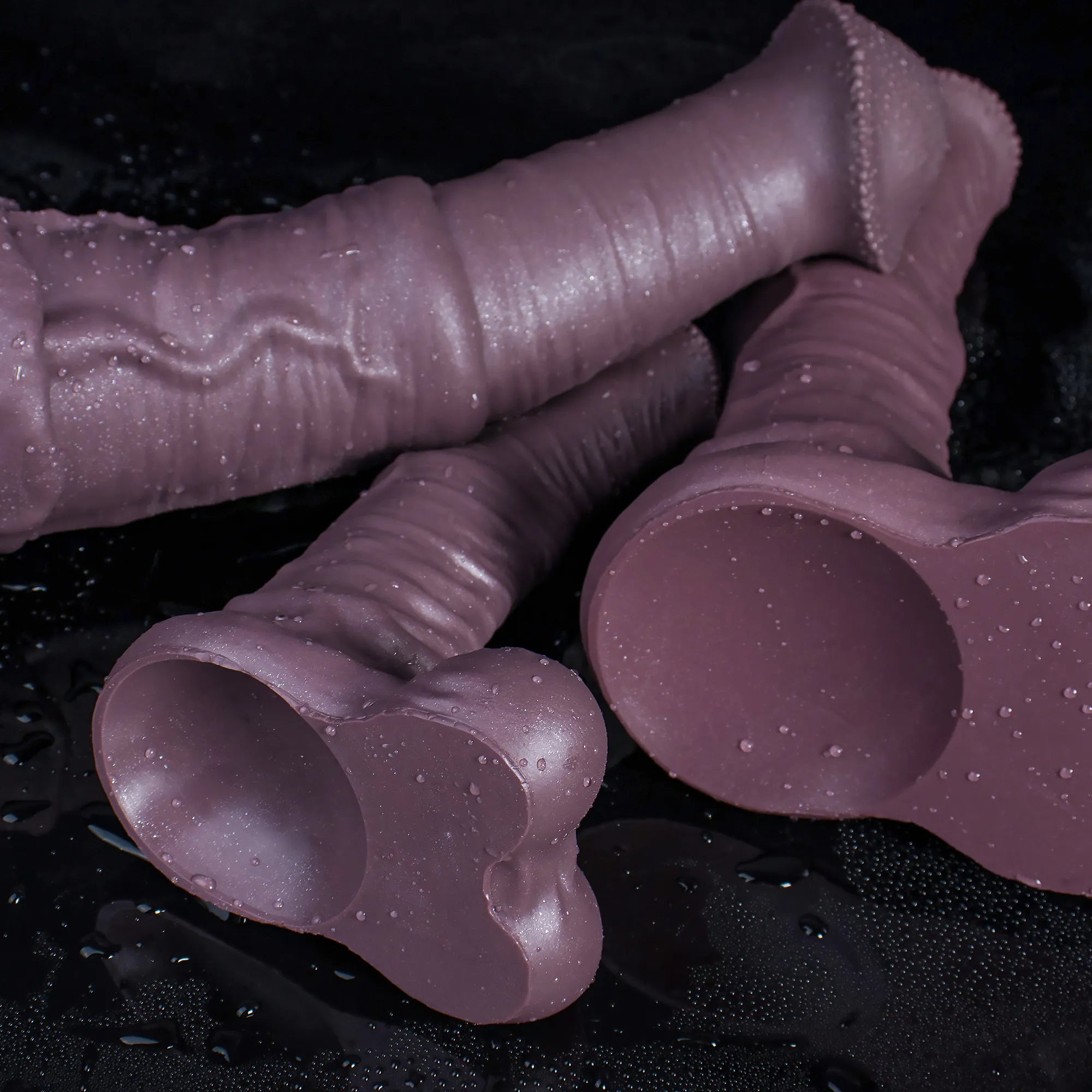 Realistic Centaur Horse dildo made of safe platinum silicone with detailed textured surface, designed for fantasy role-play.