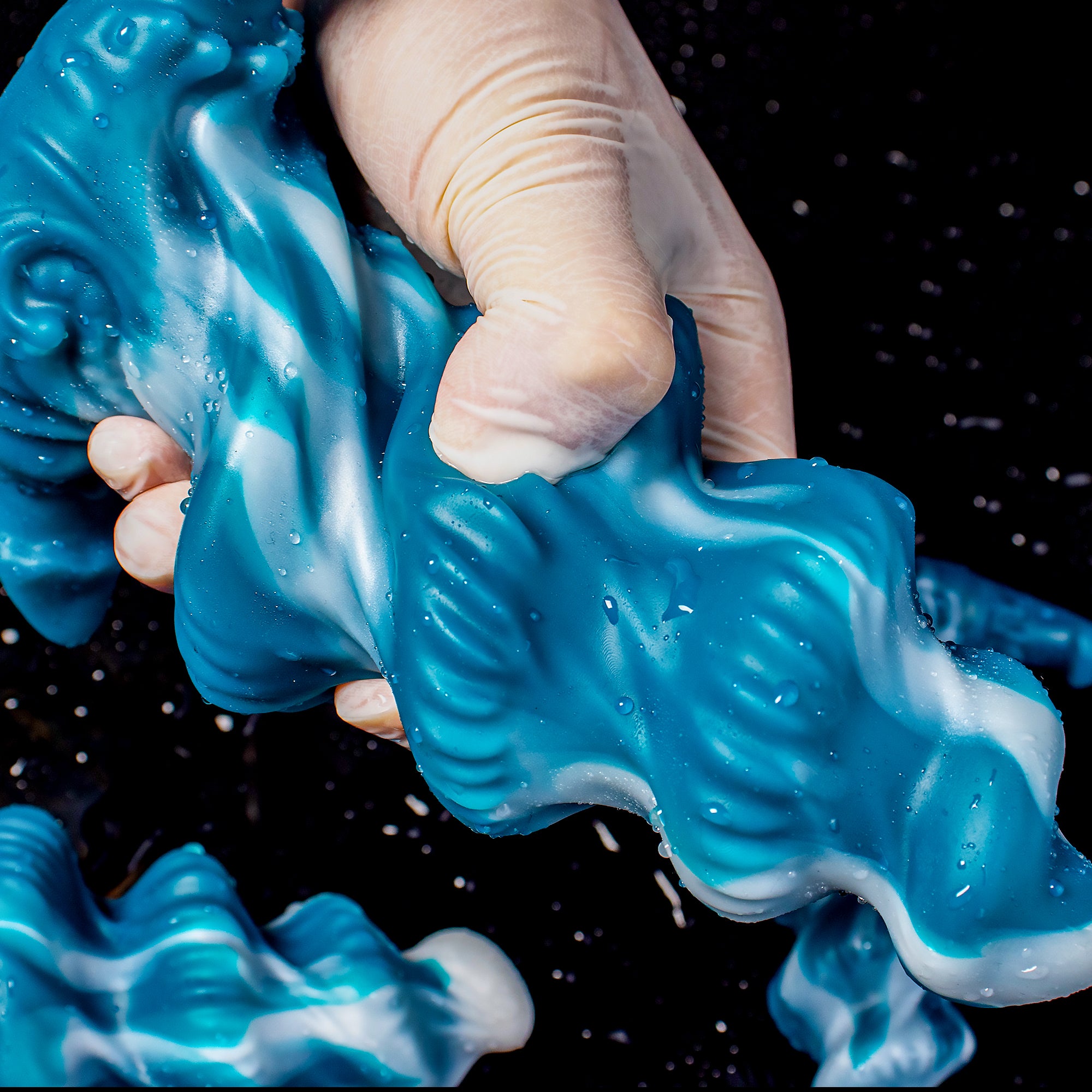 Oieffur Shark Egg Spiral Anal Plug from Fantasy Dildos collection, in three sizes, featuring a spiral design and smooth texture.