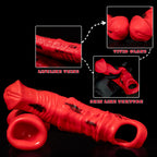 Oieffur Storm Horse male extender sleeve, realistic penis sheath in flesh tone, designed for enhanced intimacy and comfort.