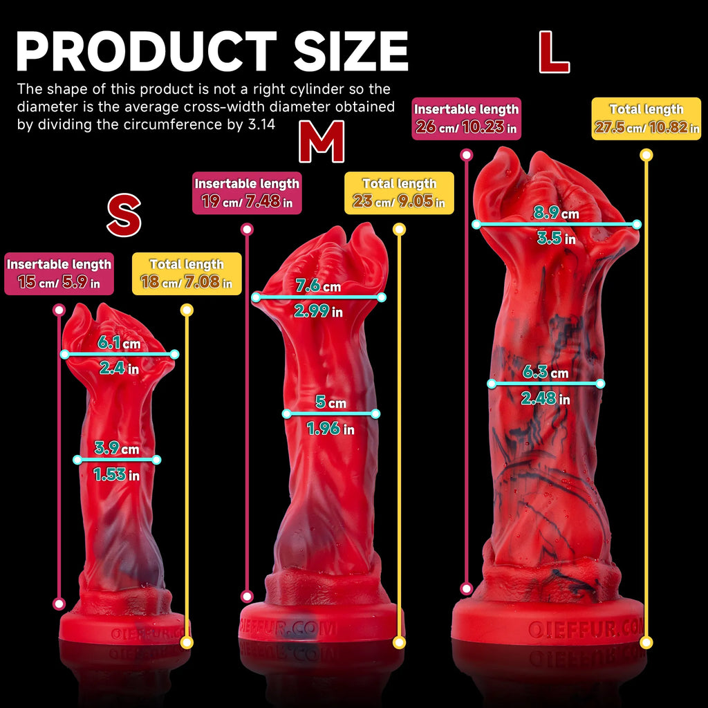 Red Rock Turtle fantasy dildo by Oieffur, made of high-quality silicone, featuring a red dragon design and detailed turtle shape.