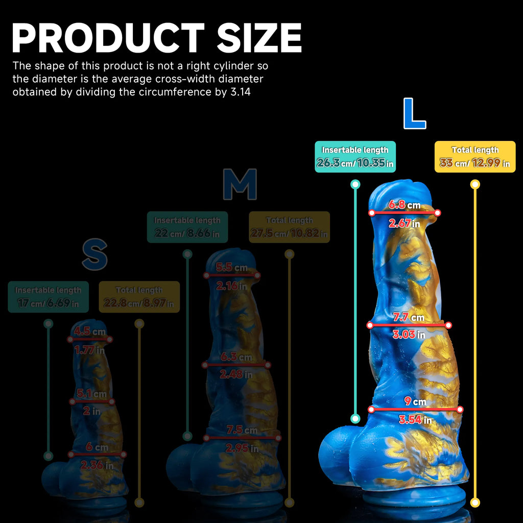 Realistic Horse Spirit Dildo adult toy by Oieffur, showing detailed, lifelike penis design with realistic texture and shape.
