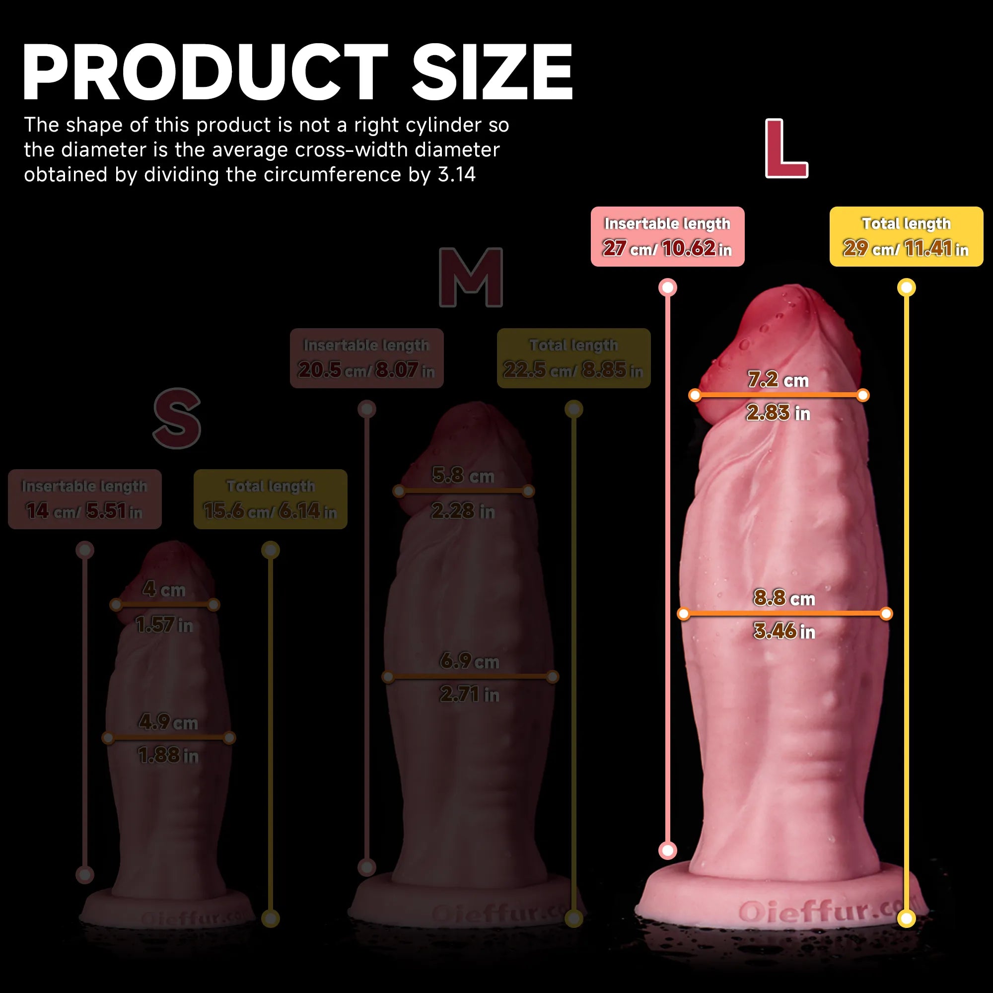 Realistic Sword Demon Giant Dildo with strong suction cup from Oieffur, showing detailed textures and realistic design.