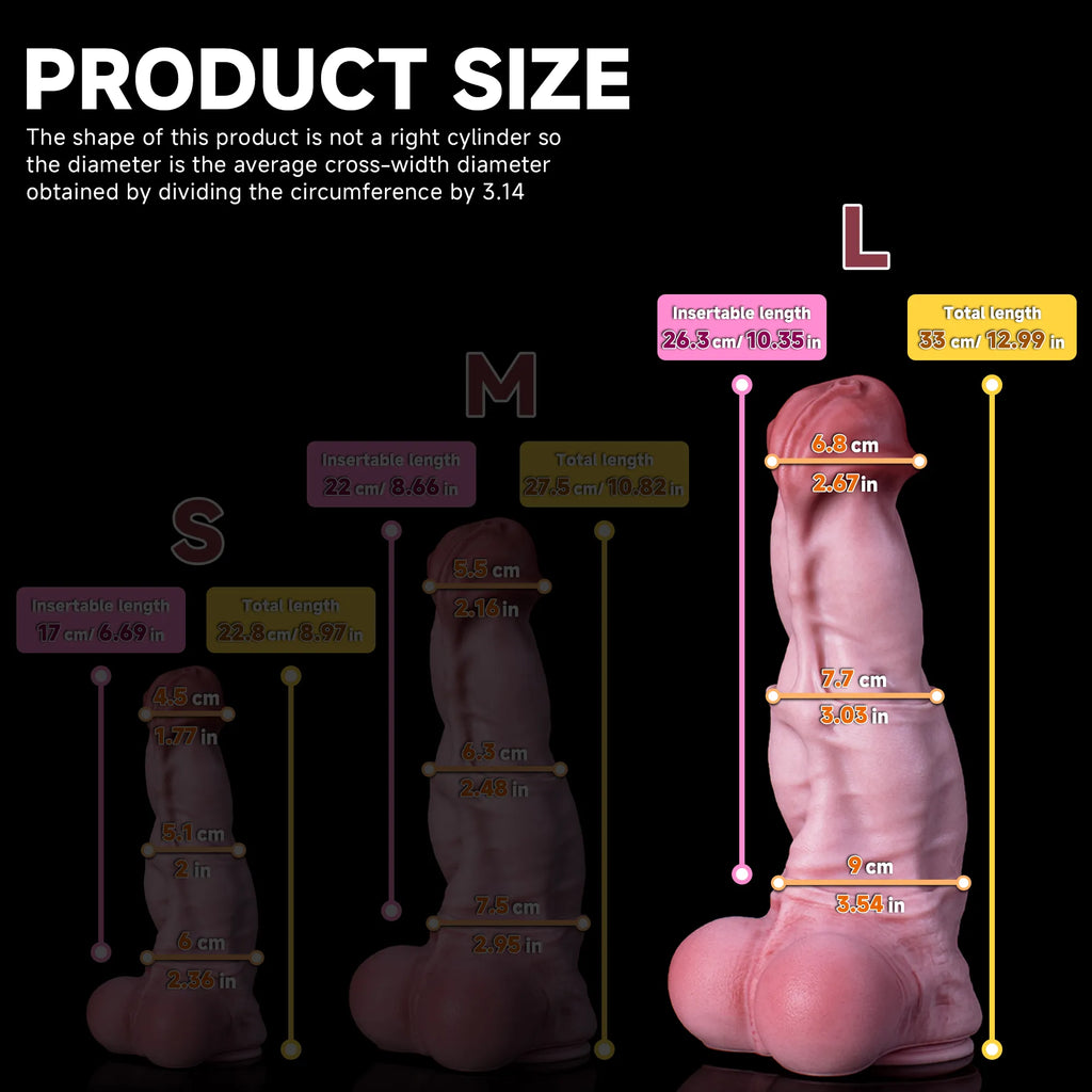 Realistic Horse Spirit Dildo adult toy by Oieffur, showing detailed, life-like design with textured surface and realistic shape.
