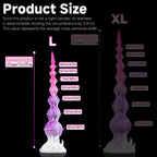 Oieffur Stardust Shuttle alien fantasy dildo with beads and prostate stimulator, detailed with textured surface and ergonomic shape.