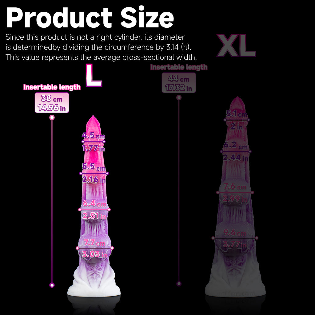 Oieffur Bloom-Parasite fantasy dildo for deep prostate and G-spot stimulation, featuring detailed, realistic design and smooth surface.