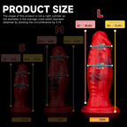 Realistic Sword Demon Giant Dildo by Oieffur with strong suction cup and textured surface for realistic feel.