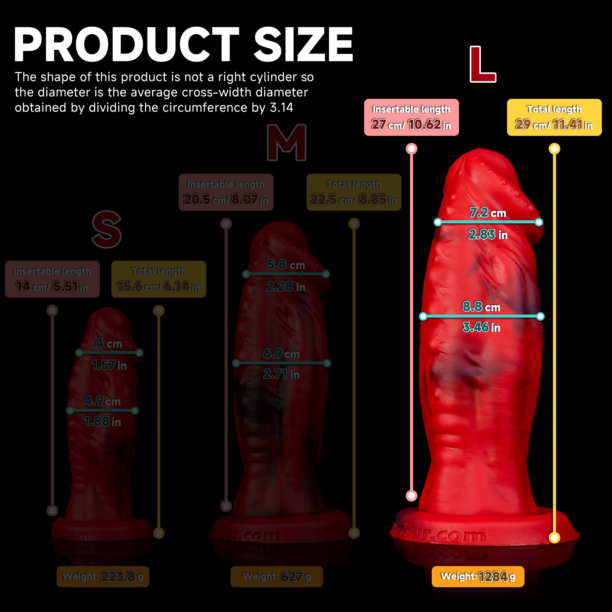 Realistic Sword Demon Giant Dildo by Oieffur with strong suction cup and textured surface for realistic feel.