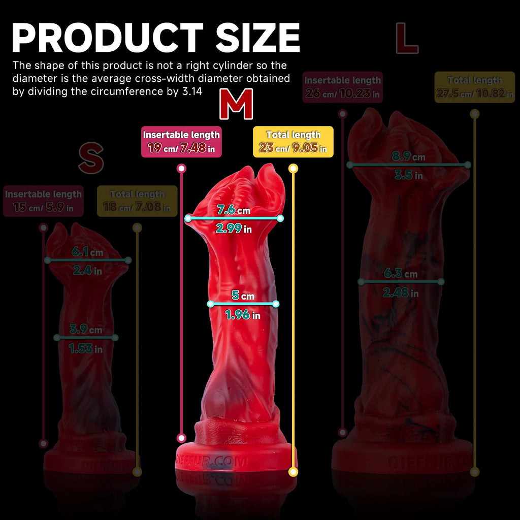 Red Rock Turtle Red Dragon dildo from Oieffur, made of high-quality silicone, featuring detailed fantasy turtle and dragon design.