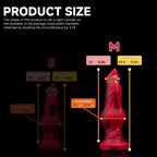 Realistic Firewolf silicone dildo by Oieffur, shaped like a wolf and dog for lifelike texture and detail.