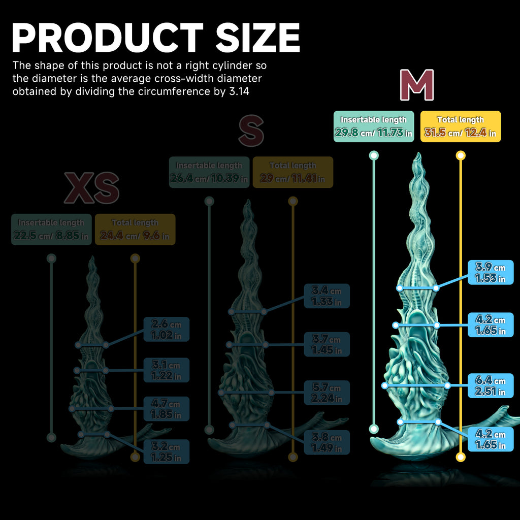 Oieffur Winding Fantasy Dildo with textured beads for pleasure, featuring a detailed, colorful design and realistic shape for intimate use.