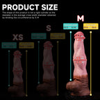 Realistic horse-inspired platinum silicone fantasy dildo by Oieffur, showcasing detailed horse features and smooth silicone surface.