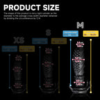 Black platinum silicone Abyss spiked dildo from Oieffur's fantasy dildos collection, featuring a textured, spiked design.