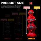 Oieffur Abyssal Depths beaded dildo made of medical-grade silicone, designed for fantasy pleasure and anal stimulation.