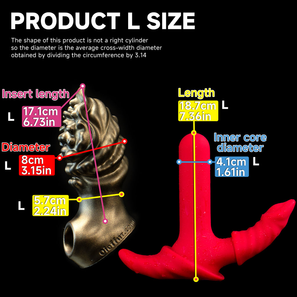 Oieffur Milking Fruit II anal plug with soft sleeve and hard core, fantasy dildo designed for intimate pleasure.