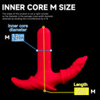 Oieffur Milking Fruit II anal dildo with soft sleeve and hard core, fantasy dildo designed for adult pleasure.