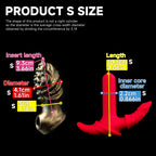 Oieffur Milking Fruit II anal plug with soft sleeve and hard core, fantasy dildo designed for intimate pleasure.