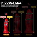 Realistic Sword Demon Giant Dildo with strong suction cup from Oieffur, featuring detailed textures and a realistic design.