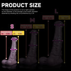 Realistic Centaur Horse fantasy dildo made of safe platinum silicone with detailed textured surface by Oieffur.