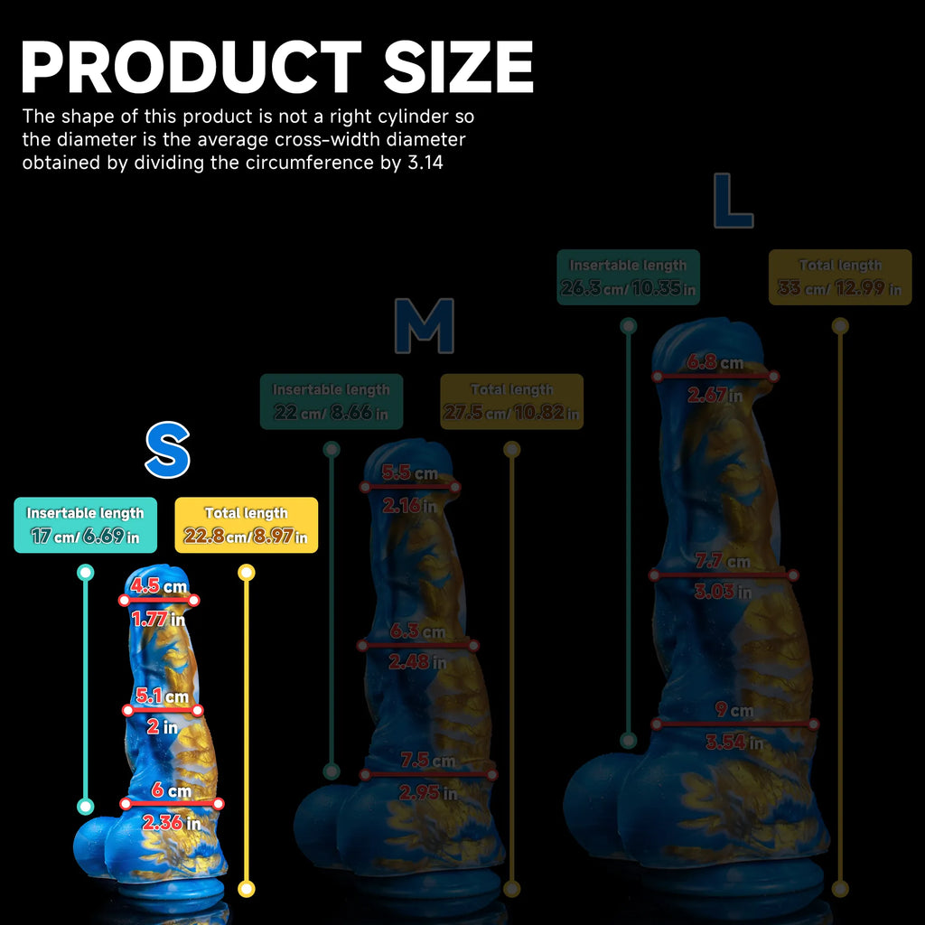 Realistic Horse Spirit Dildo adult toy by Oieffur, showing detailed, lifelike penis shape with textured surface for realistic experience.