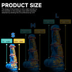 Realistic Horse Spirit Dildo adult toy by Oieffur, showing detailed, lifelike penis shape with textured surface for realistic experience.