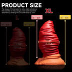 Oieffur Fantasy Dildo, mirror anal plug with realistic prolapse design, made for anal expansion and stimulation.