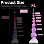 Oieffur Stardust Shuttle fantasy alien dildo with beads and prostate stimulation, shown in vibrant, textured design for adult pleasure.