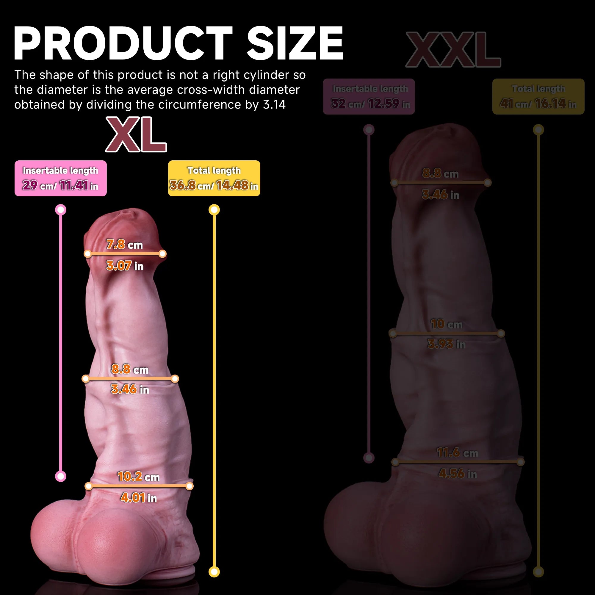 Realistic Horse Spirit Dildo adult toy by Oieffur, showing a detailed, life-like penis design in natural skin tone.