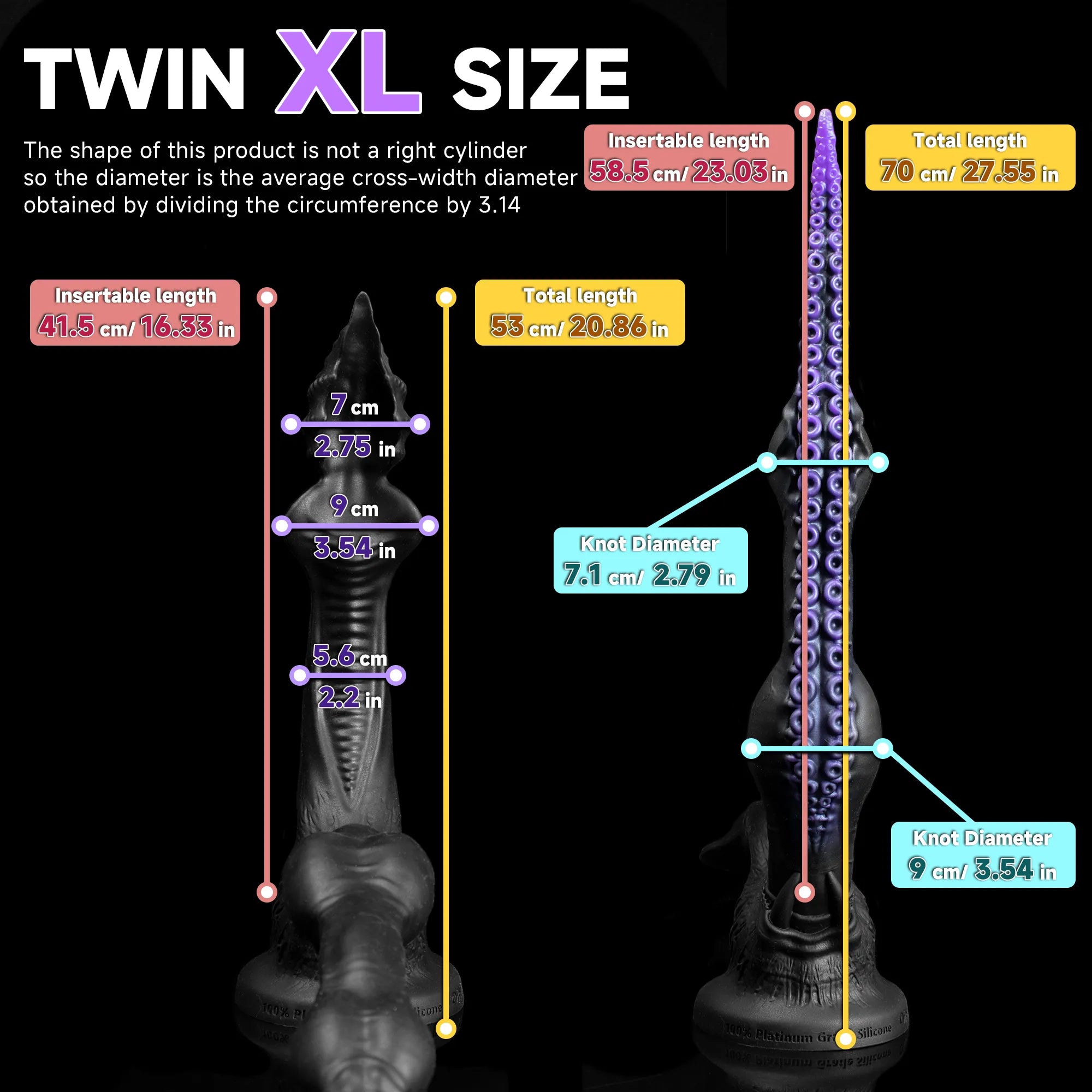 Oieffur Twin Fantasy double-ended dildo with alien tentacle design, featuring detailed textured surface for adult pleasure.
