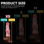 Realistic horse-inspired platinum silicone fantasy dildo by Oieffur, featuring detailed horse features and smooth silicone texture.