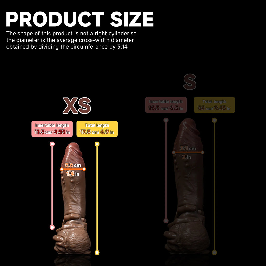 Realistic Hot Surge Fantasy dildo with dual-layer design by Oieffur, featuring lifelike texture and shape for a realistic experience.