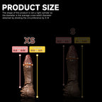 Realistic Hot Surge Fantasy dildo with dual-layer design by Oieffur, featuring lifelike texture and shape for a realistic experience.