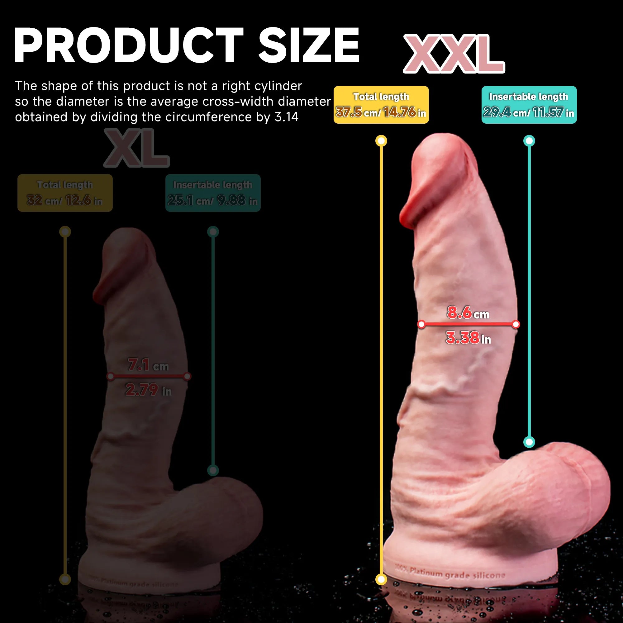Realistic Vivid Dildo by Oieffur featuring a thick design, large head, and gentle curve for a lifelike appearance and sensation.