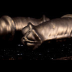 Oieffur Warhorse flexible penis sleeve extender with girth enhancement and cock ring, showing the textured sheath and ring in detail.