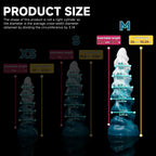 Oieffur Thick Conqueror Platinum silicone dildo with tapered design, fantasy dildo for adult pleasure, shown in the image.