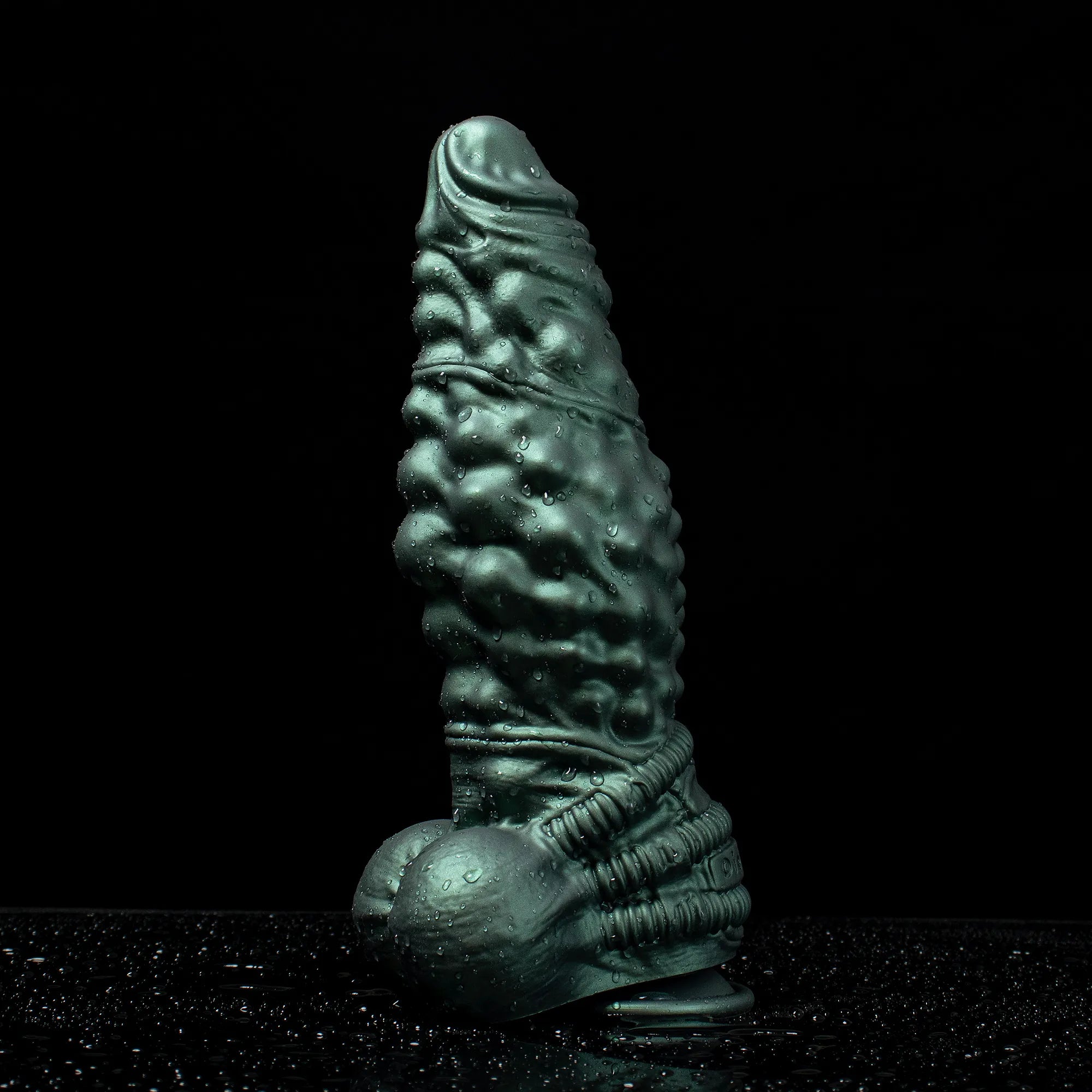Oieffur Nexus Node Monster Toy fantasy dildo with alien texture, platinum silicone material, showcasing detailed surface design. メイン画像